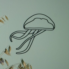 jellyfish wall decoration mural animal animals low poly design sea marine lightness thanks to 3d print model - Mito3D
