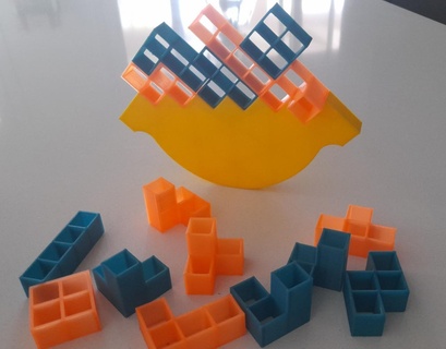 Jenga Tetris Tafel Spiel Einfallsreichtum Puzzle 3d print model - Mito3D