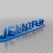 Jenn art personnalisé panneaux logos 3d print model - Mito3D