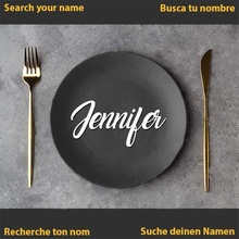 jennifer name banquet wedding communion dinner plate table decoration tablename 3d print model - Mito3D