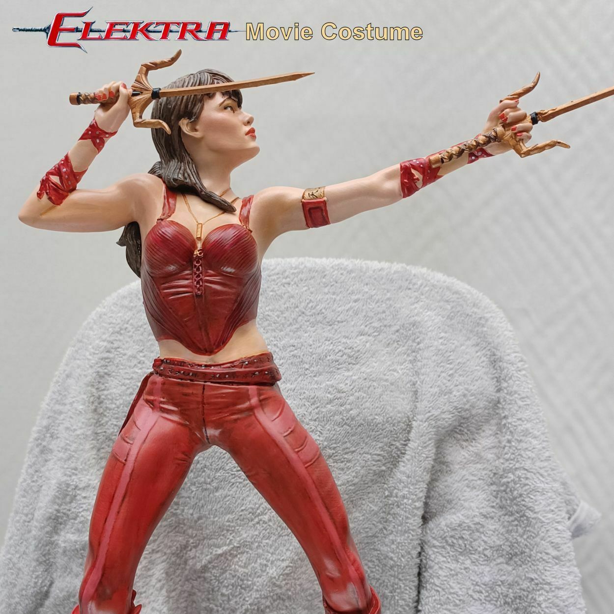 Jennifer wählen Film Outfit Sparx elektra Garner Wunder weiblich Fantasie Kult Spiel scifi muskulös Pose 3D print model - Mito3D