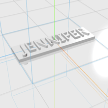 jennifer letters name female 3d gift 3d print model - Mito3D