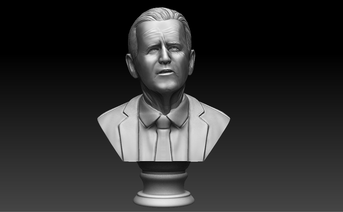 aß biden Büste Modell Kunst USA Präsident 3D print model - Mito3D