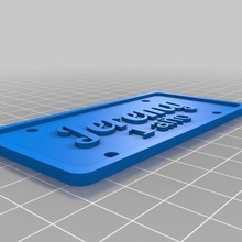 jeremy plate customized signs_logos 3d print model - Mito3D