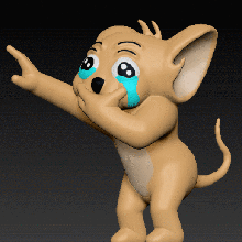 jerry weint 3d Spiel tom mem crying meme 3d print model - Mito3D