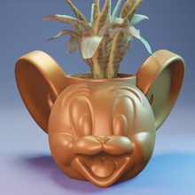 Jerry vaso fiori tom topo pianta cartone animato vivace sbarcare 3d print model - Mito3D