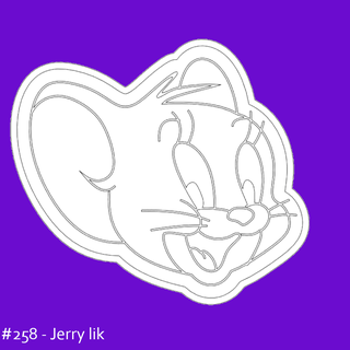 jerry mouse - cookie cutter stl file cartoon tom 3d print model - Mito3D