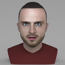 jesse pinkman breaking bad bust ready full color 3d printing gadget celebrity actor hollywood statue sculpture figurine miniature heisenberg walter white 3d print model - Mito3D
