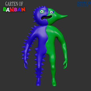 jester garten banban 4 fan art bggt Game of ban 3d model video game monster horror terror 3d print model - Mito3D