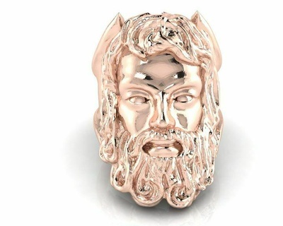 Jésus kris bague bracelet solitaire bijoux diamant saphir or argent engagement mariage goujat imprimable 3d pendentif boucle d'oreille personnage art 3d print model - Mito3D