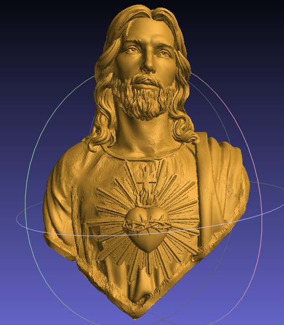 Jesus Büste Weihnachten Zimmer Dekor Christentum Vertrauen religiös Christian Kunst Figur göttlich spirituell Hingabe 3D print model - Mito3D