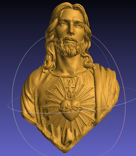 Jesus Büste Weihnachten Zimmer Dekor Christentum Vertrauen religiös Christian Kunst Figur göttlich spirituell Hingabe 3d print model - Mito3D