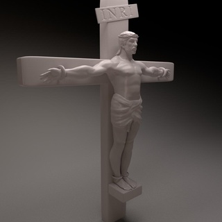 jesus christ christianity gothic religion pray god lord mythology 3d print model - Mito3D