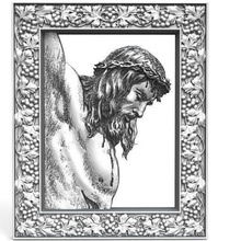 Jesus Cristo cnc religioso placa arte deco 3d print model - Mito3D
