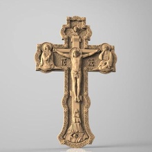 jesús, el cristo de la cruz romana matar cnc arte 3d print model - Mito3D