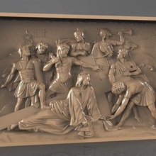 İsa Mesih Haç Roma cnc sanatı öldürme 3d print model - Mito3D