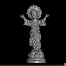 gesù cristo divino figlio di dio art luifer natale sacro cuore chiesa bibbia baby santo san 3d print model - Mito3D