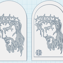 jesus christ icon inscription ic xc nika christian gift wall art decor spiritual medalion pack 2 models 3d print model - Mito3D