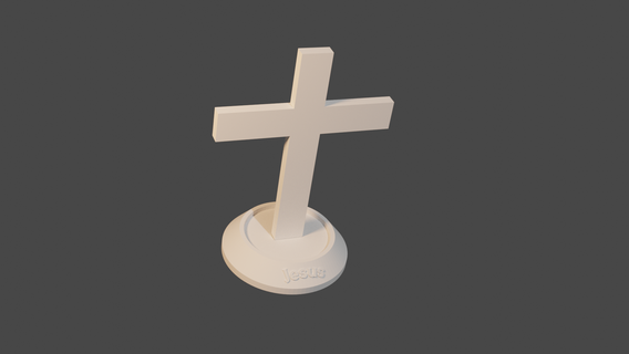 jesus cross stand christian christianity home decor love god christ savior 3d print model - Mito3D