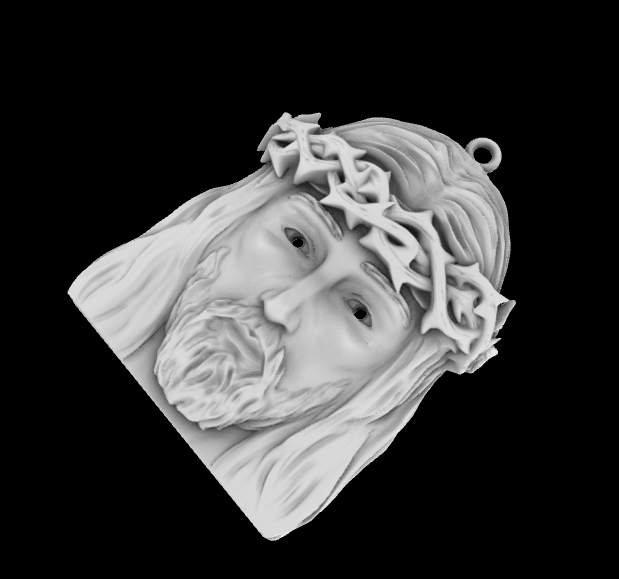 Gesù pendente fede devozione spiritualità amore compassione salvezza religioso simbolo 3D print model - Mito3D