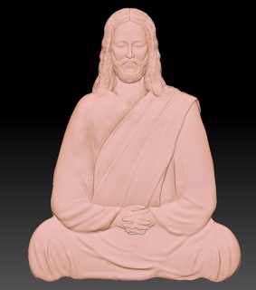 jesus relief cnc jeus christ creator lord immanuel king israel 3d print model - Mito3D