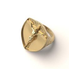 Jesus Ring 1 Schmuck Diamant RingmitStein Silber Gold 3dprint Mode druckbar Weihnachten heiraten 3d print model - Mito3D