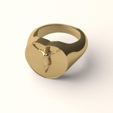 Jesus Ring 2 Schmuck Diamant Stein Silber Gold 3dprint Mode druckbar Weihnachten heiraten fröhliche 3d print model - Mito3D