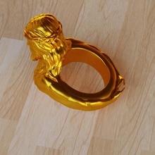 jesus ring art fashion 3d print model - Mito3D