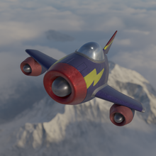 jet game toy aeroplane 3d print model - Mito3D