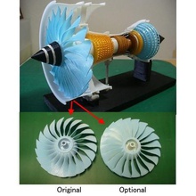 jet engine 3-spool optional-fan tool turbofan 3d print model - Mito3D
