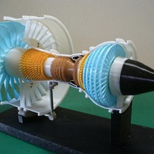 jet engine 3-spool tool high bypass turbofan 3d print model - Mito3D