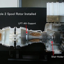 jet engine rotable 2 spool rotors tool 3d print model - Mito3D