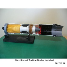 jet-engine, single-spool-afterburner tool turbine single-Spule 1-spool 3d print model - Mito3D