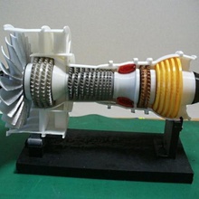 jet 2-bobina corrente strumento fan turbofan 3d print model - Mito3D