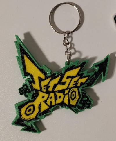 jet ensemble radio porte clés bijoux sega dreamcast xbox playstation rétro 3d print model - Mito3D