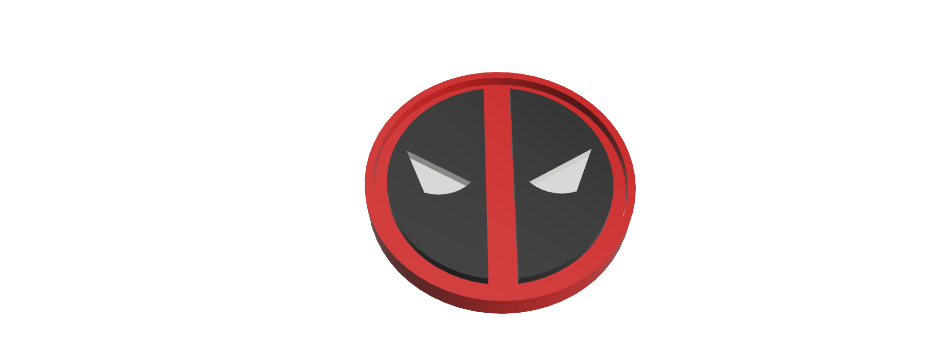 jeton deadpool jewelry 3D print model - Mito3D