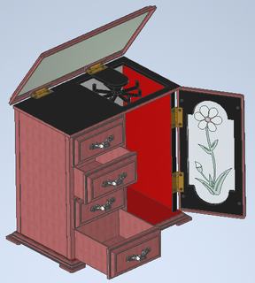 jewel case jewelery working printable art home fashion gadget tools 3d print model - Mito3D