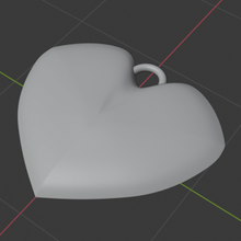 jewel heart necklace jewelry 3d print model - Mito3D