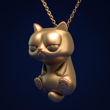 jewelcat jewelry anycubic3d anycubic cat 3d print model - Mito3D