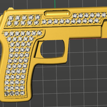 joyado pistola joyería joya 3d print model - Mito3D