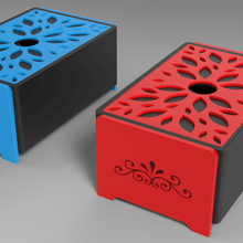 jewellery box - floral sparkle jewelry flowers flower 3d print model - Mito3D