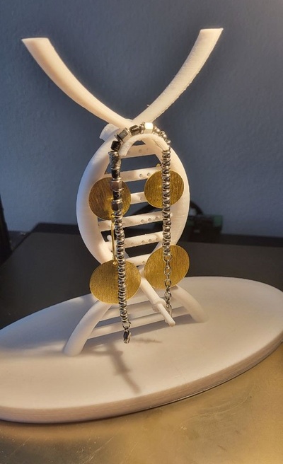 schmuck halter unterstützung dna 3d print model - Mito3D