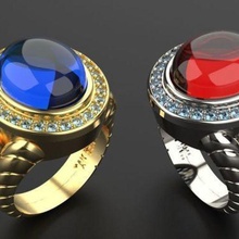 jewellery ring jewelry love weedingband earring pendant 3d print model - Mito3D