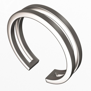 Schmuck Ring 012 Chrom Hochzeit Band Finger Ringe Gold realistisch Juwel Schatz 3d print model - Mito3D