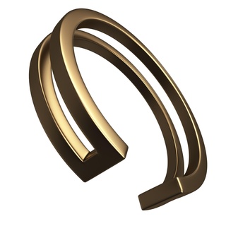 joyería anillo 012 oro Boda banda dedo anillos realista joya tesoro 3d print model - Mito3D