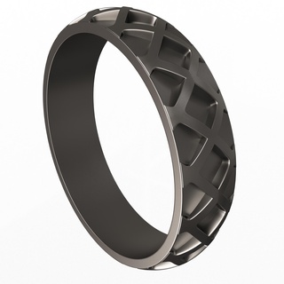 Schmuck Ring 016 Chrom Hochzeit Band Finger Ringe Gold realistisch Juwel Schatz 3d print model - Mito3D