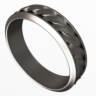 joyería anillo 017 cromo Boda banda dedo anillos oro realista joya tesoro 3d print model - Mito3D
