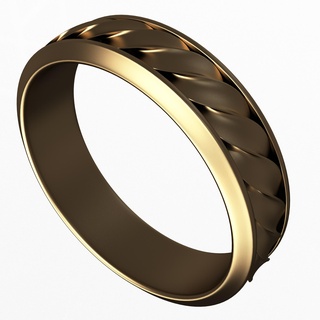 bijoux bague 017 or mariage bande doigt anneaux réaliste bijou Trésor 3d print model - Mito3D