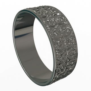 Schmuck Ring 03 Chrom Hochzeit Band Finger Ringe Gold realistisch Juwel Schatz 3d print model - Mito3D