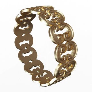 bijoux bague 05 or mariage bande doigt anneaux réaliste bijou Trésor 3d print model - Mito3D